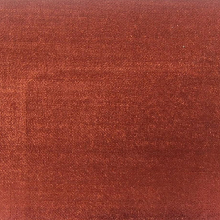 Glam Fabric Imperial Terracotta - Red Rayon Velvet Upholstery Fabric