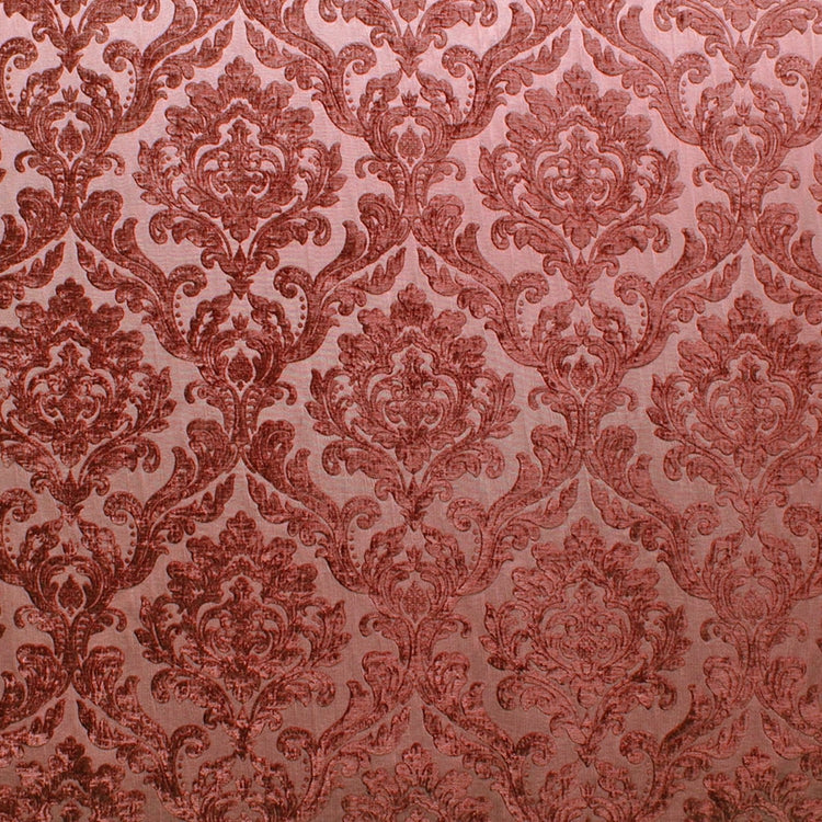 Glam Fabric Marcus Cinnamon - Chenille Upholstery Fabric