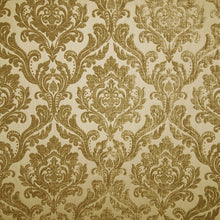 Load image into Gallery viewer, Glam Fabric Marcus Gold - Chenille Upholstery Fabric