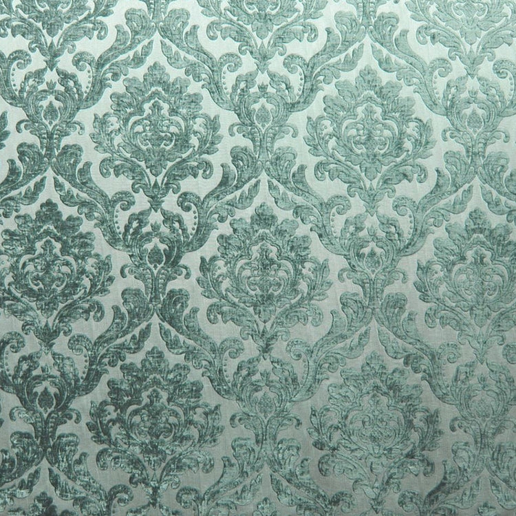 Glam Fabric Marcus Teal - Chenille Upholstery Fabric