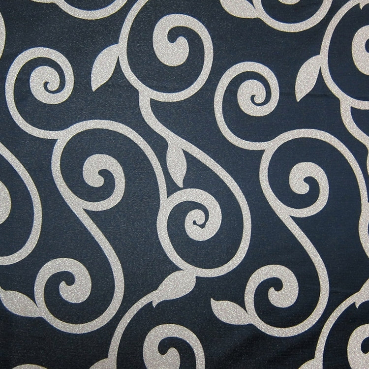 Glam Fabric Rene Black - Woven Upholstery Fabric