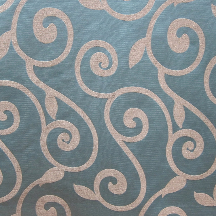 Glam Fabric Rene Turquoise - Woven Upholstery Fabric