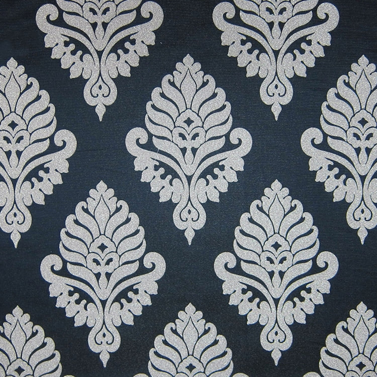 Glam Fabric Shelby Black - Woven Upholstery Fabric