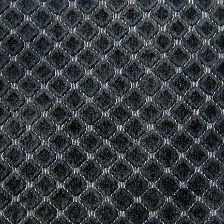 Glam Fabric Cobblestones Black - Chenille Upholstery Fabric