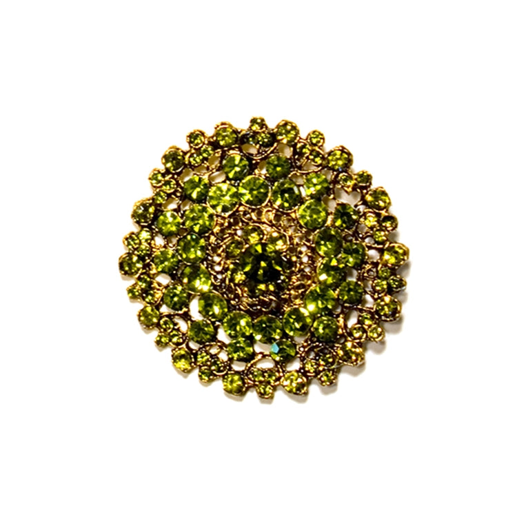 Glam Fabric Grand Sage Brooch