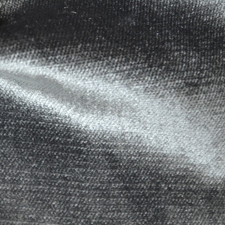 Glam Fabric Shimmer Graphite - Velvet Upholstery Fabric