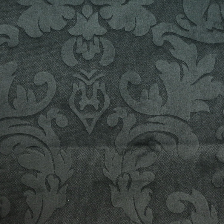 Glam Fabric Nattie Gray - Velvet Upholstery Fabric