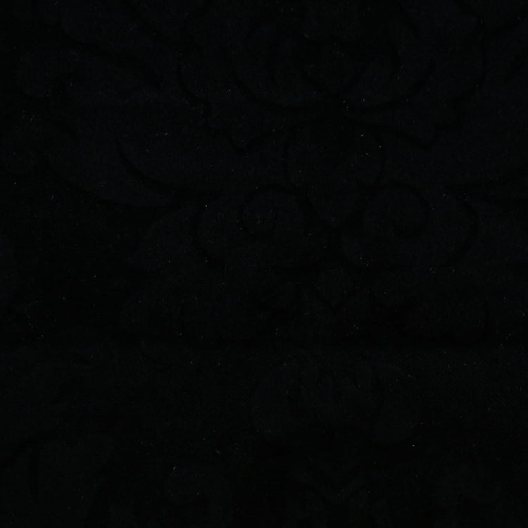 Glam Fabric Nattie Black - Velvet Upholstery Fabric