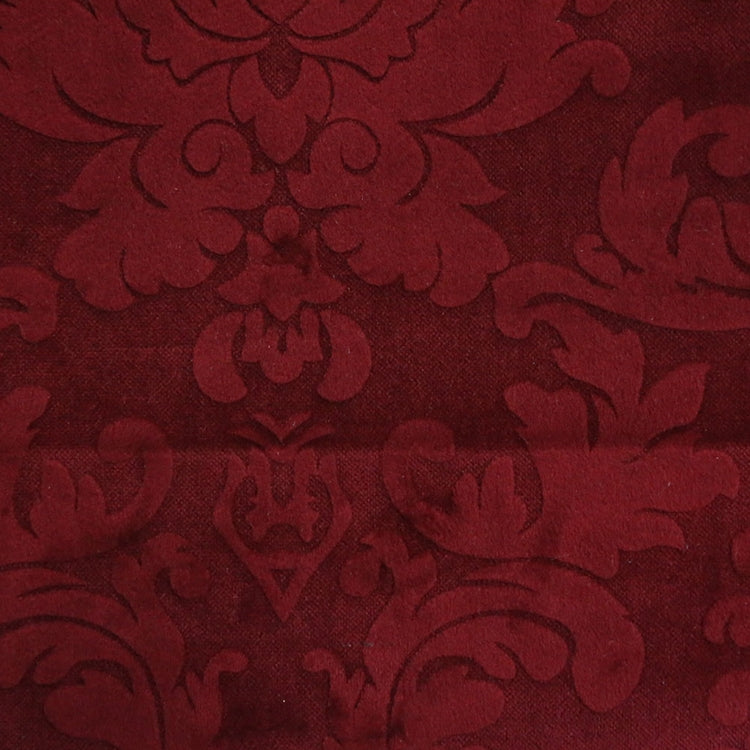 Glam Fabric Nattie Red - Velvet Upholstery Fabric