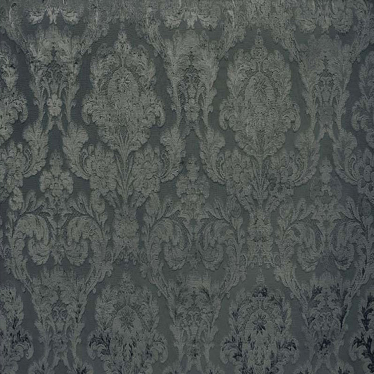 Glam Fabric Fiora Gray - Velvet Upholstery Fabric