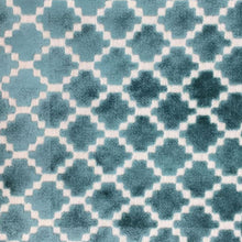 Load image into Gallery viewer, Glam Fabric Arcade Turquoise - Velvet Upholstery Fabric
