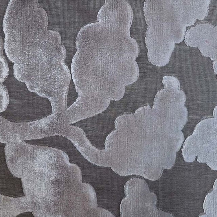 Glam Fabric Davis Gray  - Velvet Upholstery Fabric