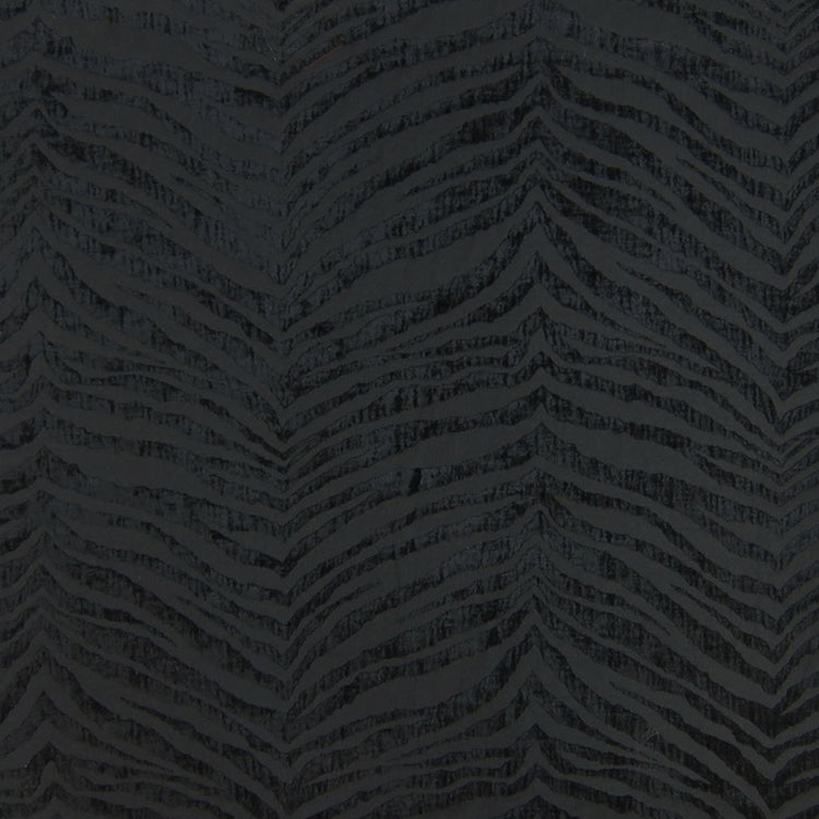 Glam Fabric Mowgli Black - Chenille Upholstery Fabric