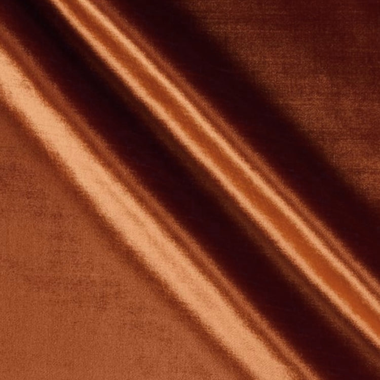 Glam Fabric Glamour Orange - Velvet Upholstery Fabric